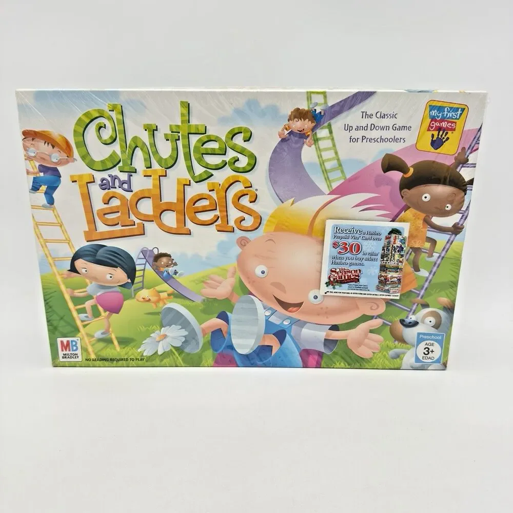 Vintage CHUTES and LADDERS Board Game Milton Bradley 2005 PRESCHOOL